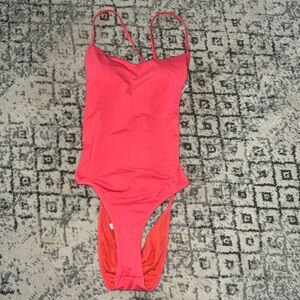 Large Eidon Tamarindo One Piece Swim Suit with Cut Out Back